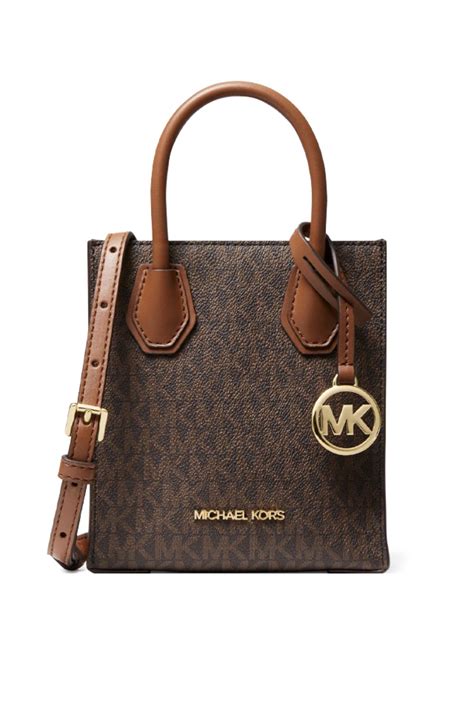 michael kors bags mercer extra-small logo and leather crossbody bag|Michael Kors large crossbody handbags.